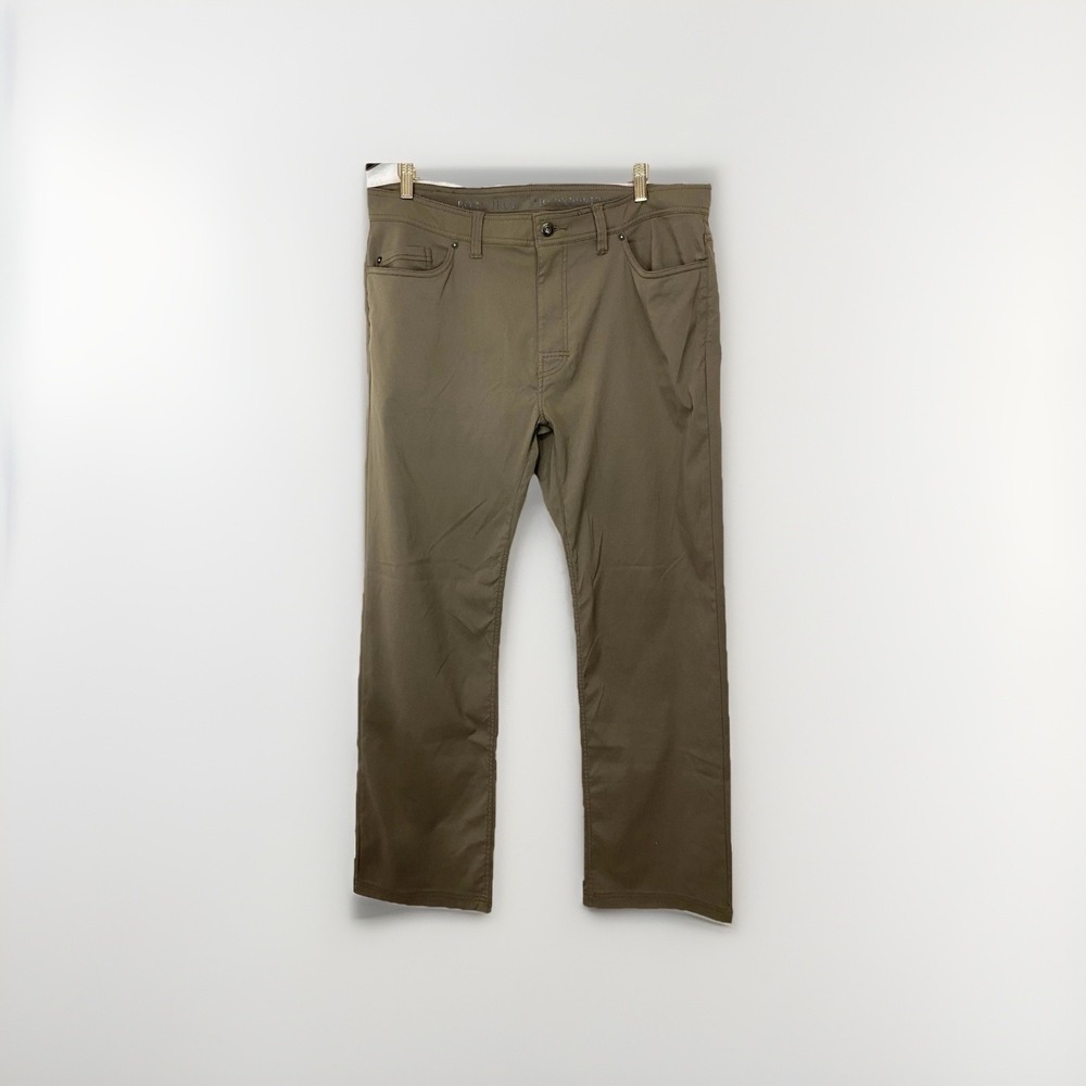 Prana Brion Men's Slim Brown Pants Size 38w32L Outdoor Active Hiking M4BN32312